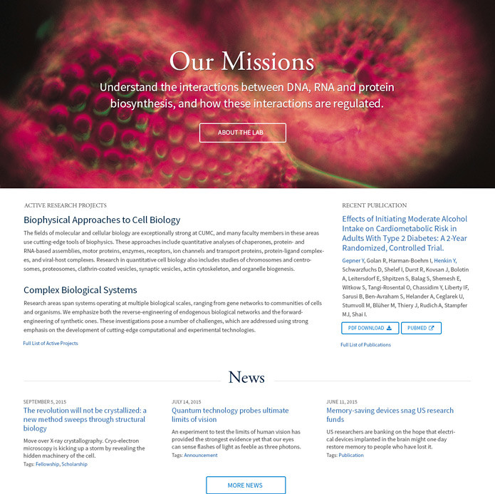 sample screenshot for a research model