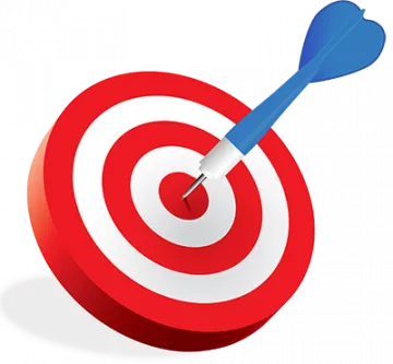 Dart hits bullseye dead center.