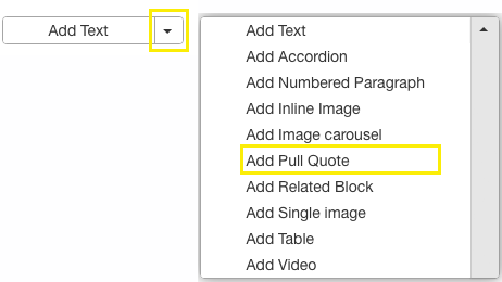 Add Pull Quote