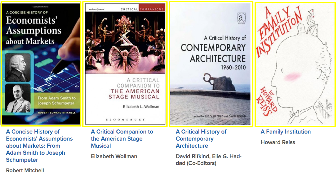 mutliple book covers are displayed demonstrating a display of the bookshelf content type 