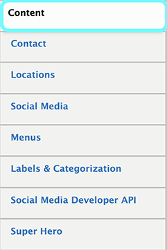 Text highlighting content as option to proceed to a new level 