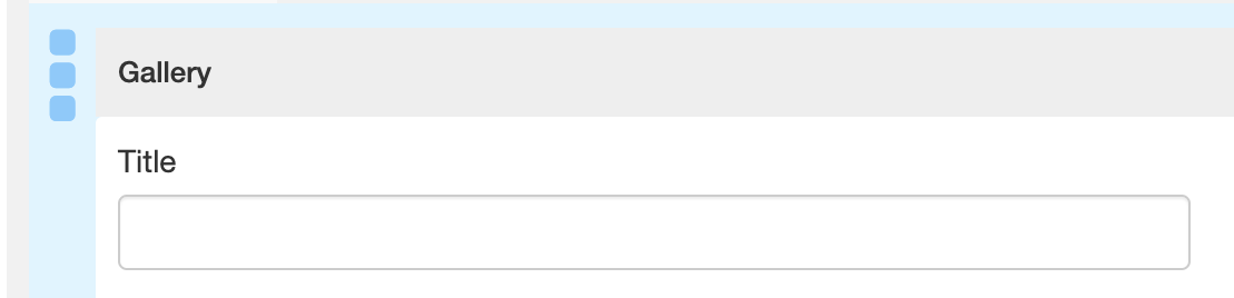 Embed the Gallery by Title