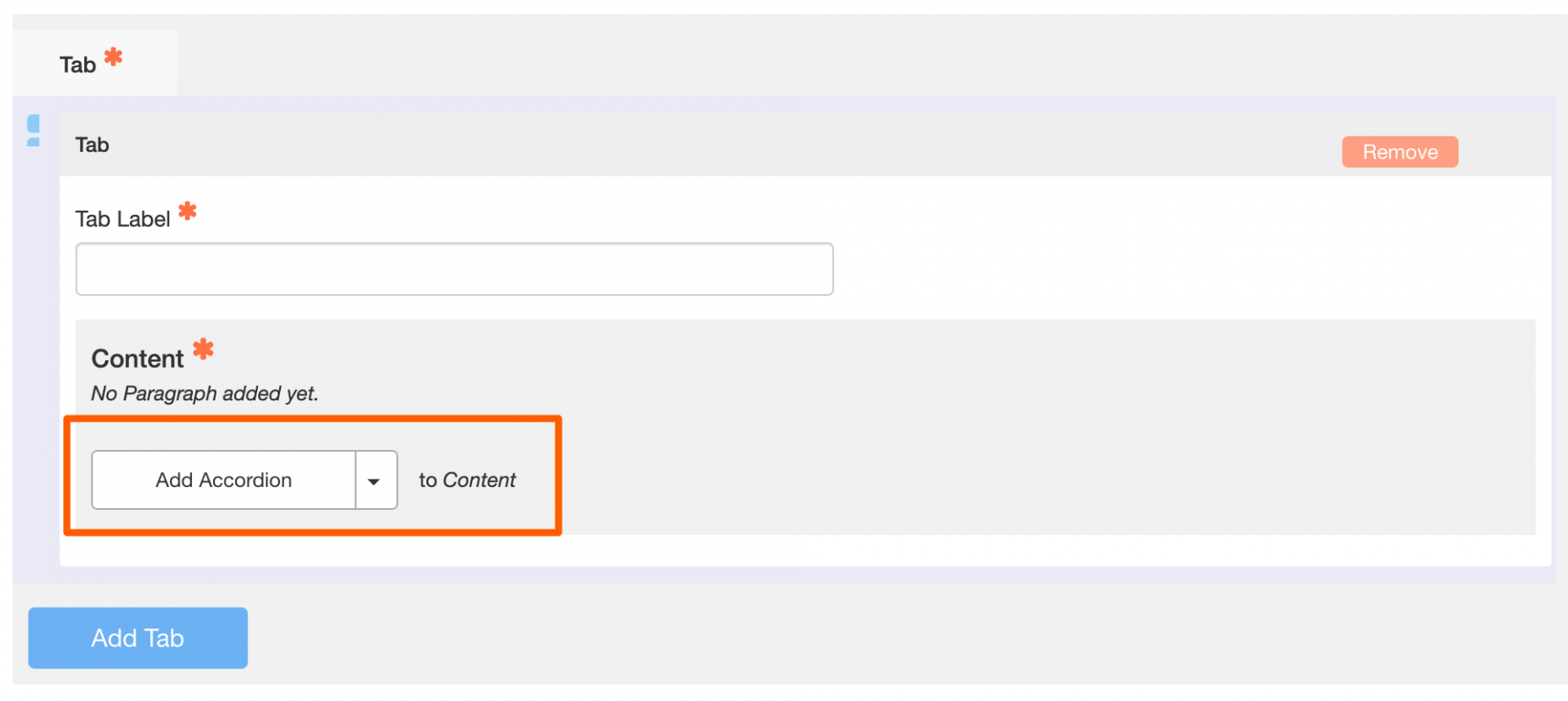 Tabbed Content Details