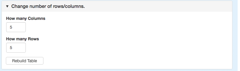 Adjust Rows and Columns