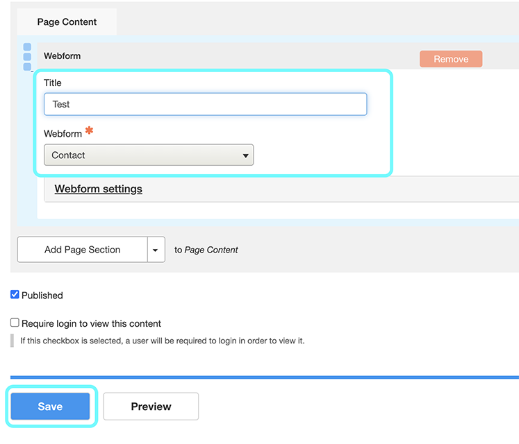 Text highlighting completed fields of a webform embed
