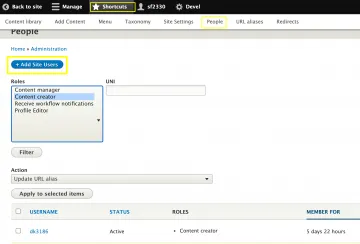 Text displaying how to add Content Creators to Cotnent Moderation feature. 