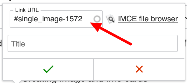 where to insert link