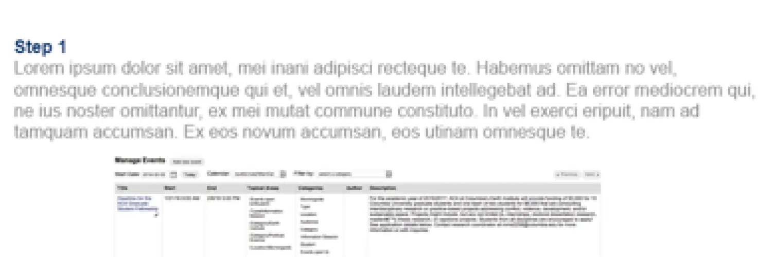 Example of formatting instructions