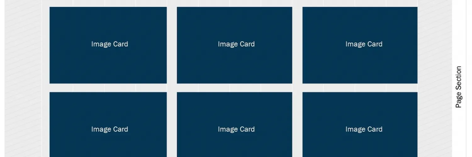6 Image Cards in a Full-Width Section