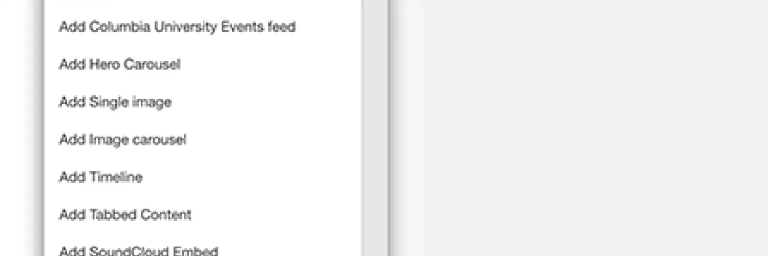 Text displaying third party rss feed as an option 