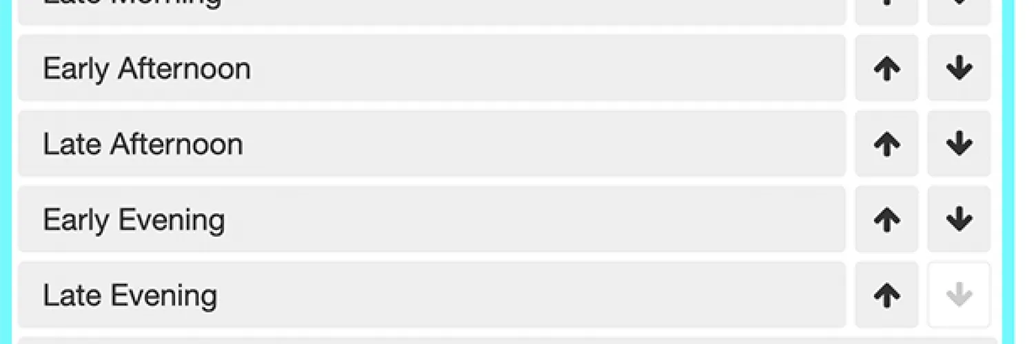 Text highlighting button options within a decision tree