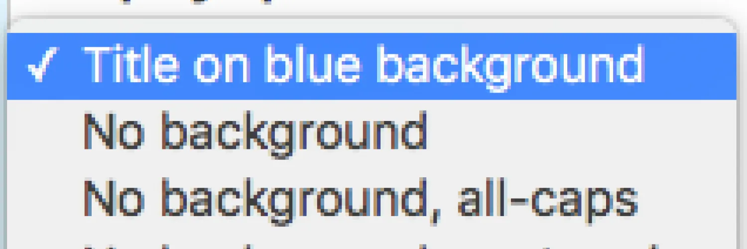 image card display options