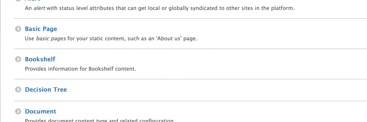 Text highlighting the options to add content with a specificity on Landing Page.