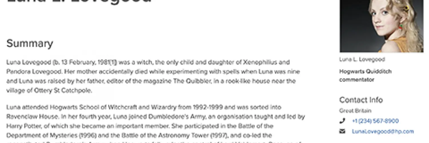 woman stands in profile position smiling into camera 