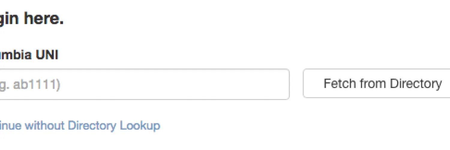 Fetch from Directory
