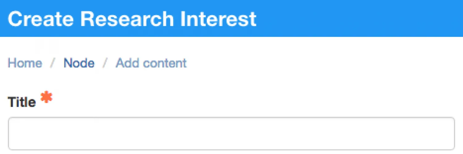 enter research interest title