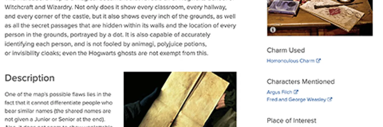 a closeup of an opened tan scroll while a pensits atop a desk acorss a booklet and glass of water with text encircling the images. 