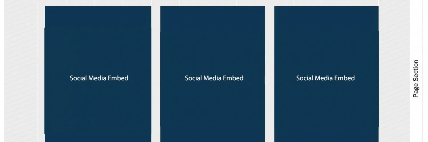 Three Section Content blocks, each with 4 grid units