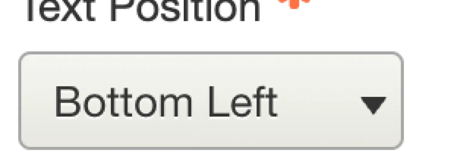 Set the Text Position