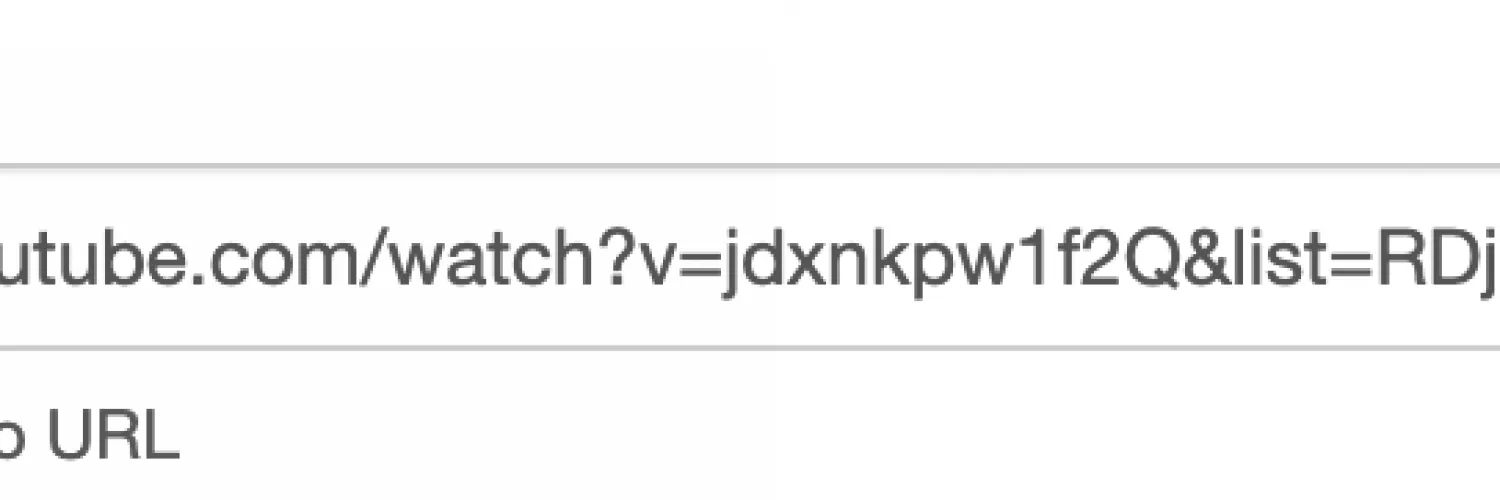 Enter the URL for YouTube or Vimeo Video
