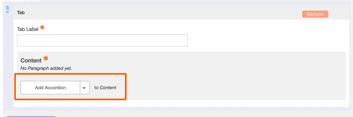 Tabbed Content Details