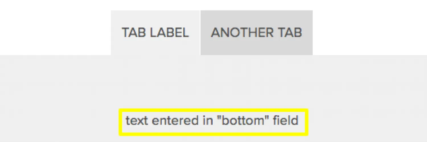 how labels for a header and footer display