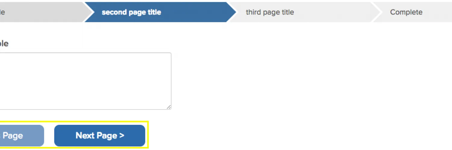 customize the Previous and Next button labels rendered