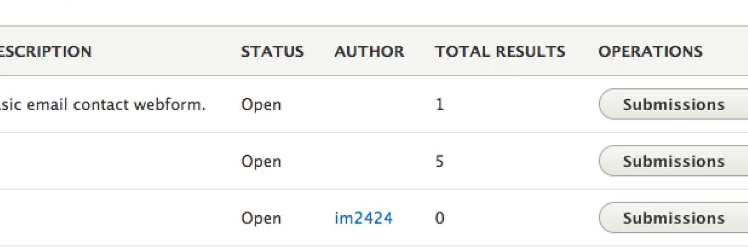 Find the desired form and click on it.