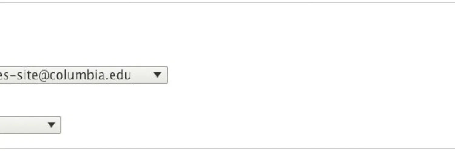 Send From configuration