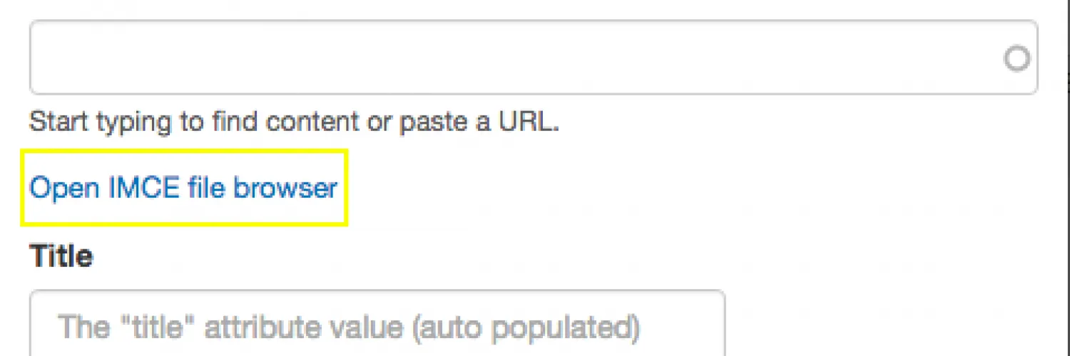 Open IMCE file browser.